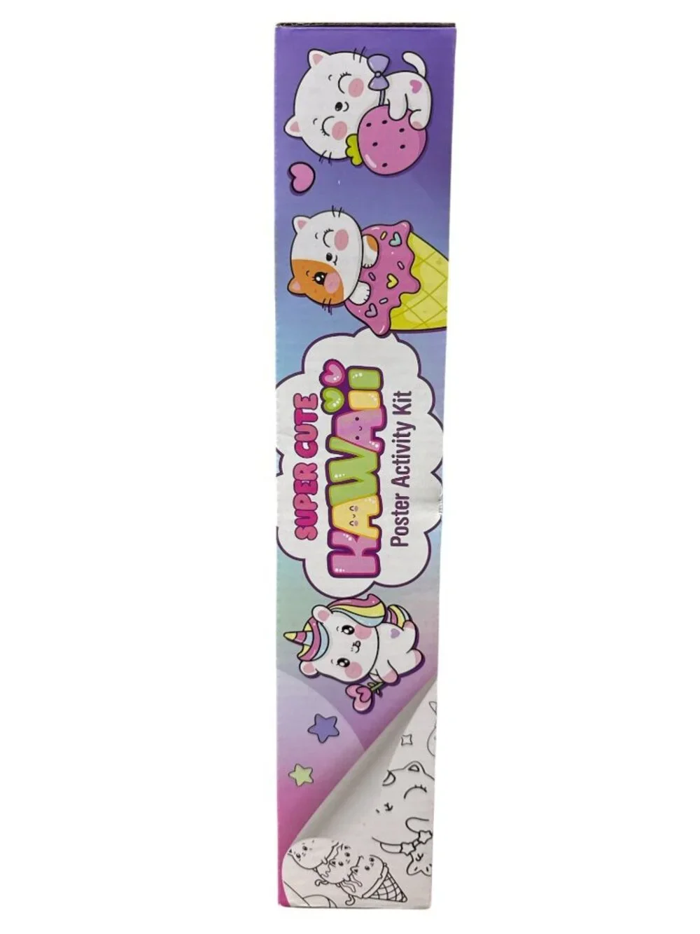 Super Cute Kawaii Poster Activity Kit With Over 600 Stickers, 2 Giant Posters, 1